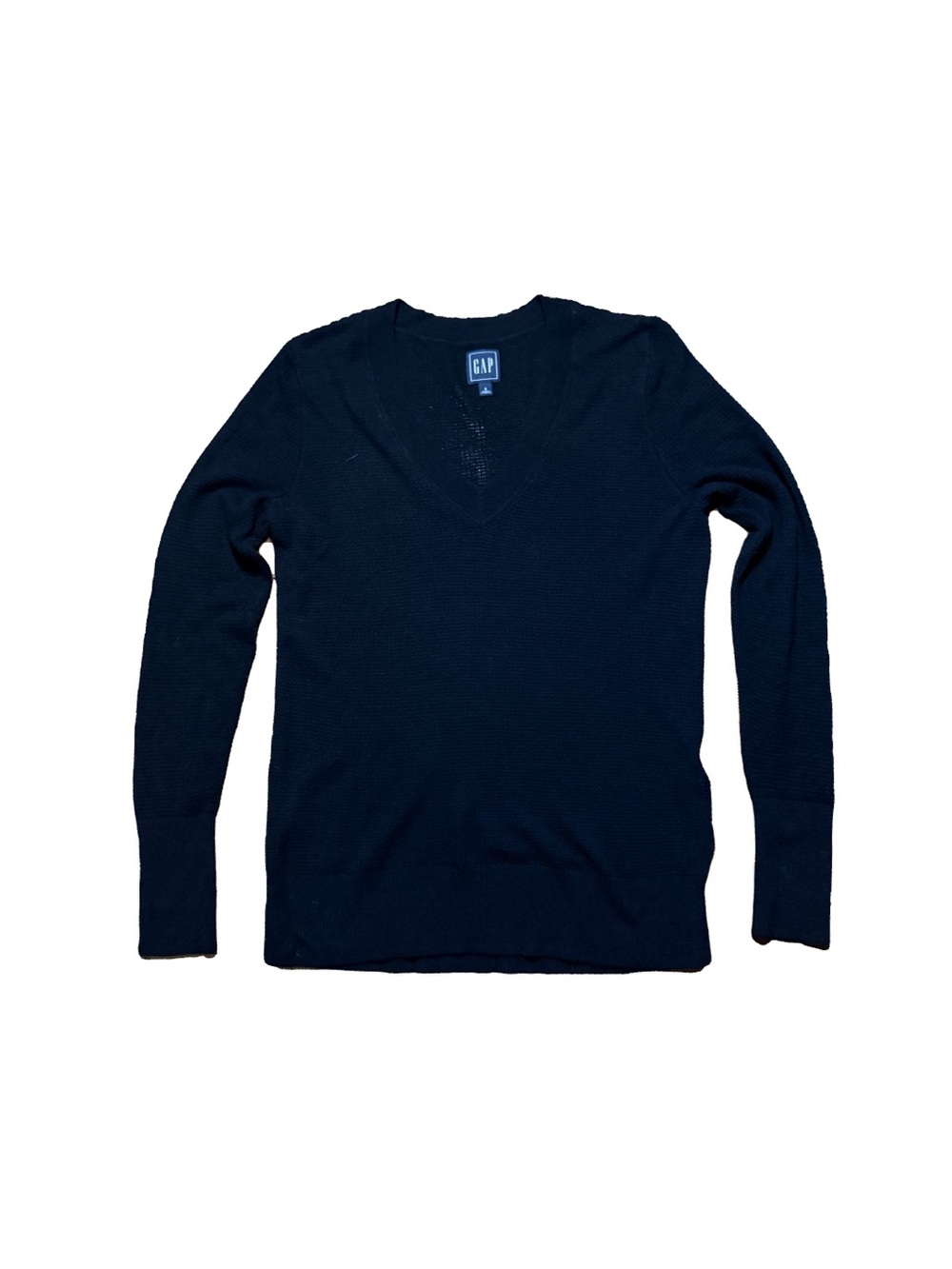 GAP Black V-Neck Merino Wool Sweater Women’s Small